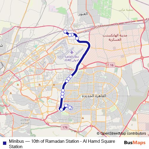 Minibus bus Line Map