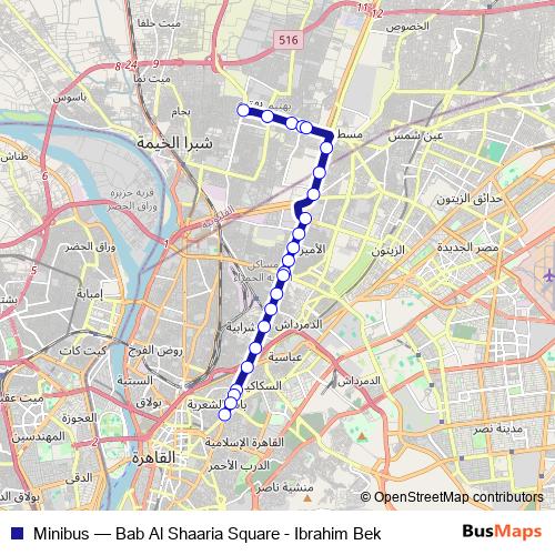 Minibus bus Line Map