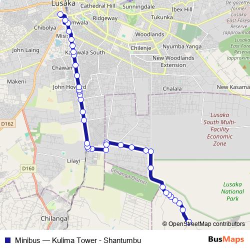 Minibus bus Line Map