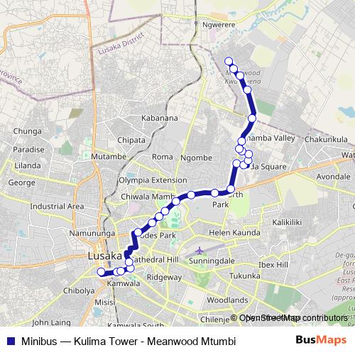 Minibus bus Line Map