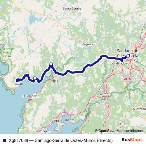 Xg817088 bus Line Map