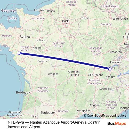 NTE-Gva bus Line Map