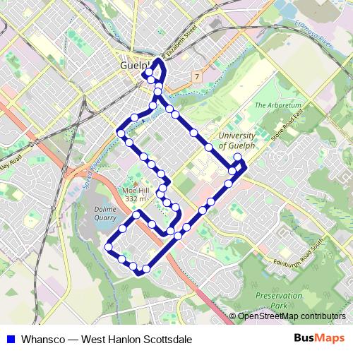 Whansco bus Line Map