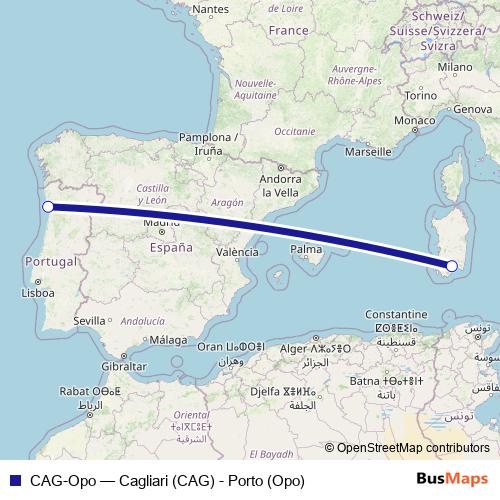 CAG-Opo air Line Map