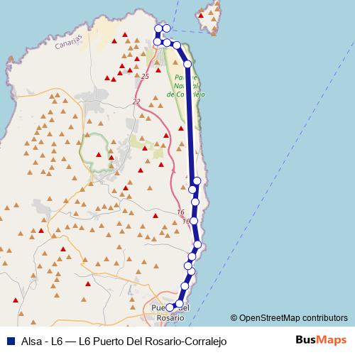 Alsa - L6 bus Line Map