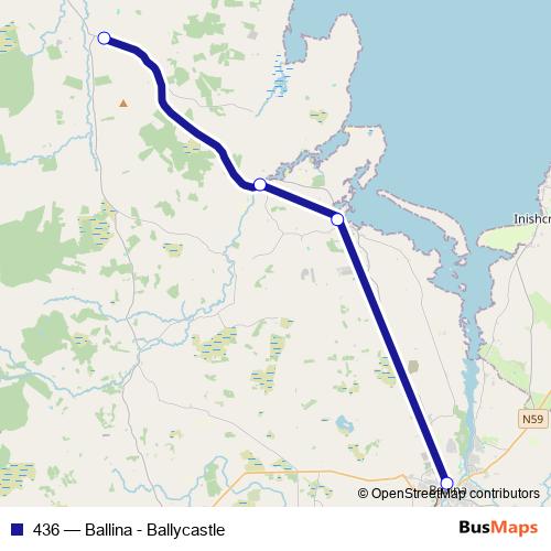 436 bus Line Map
