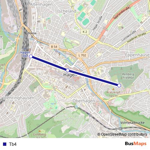 Tb4 bus Line Map