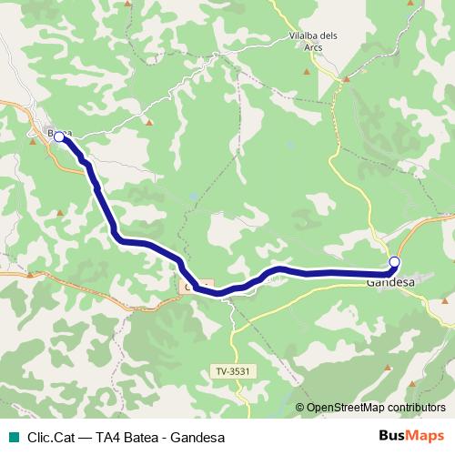 Clic.Cat bus Line Map