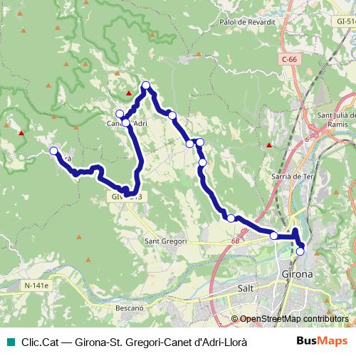Clic.Cat bus Line Map