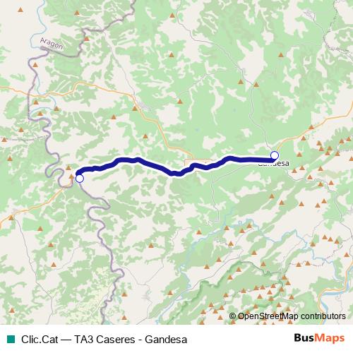 Clic.Cat bus Line Map