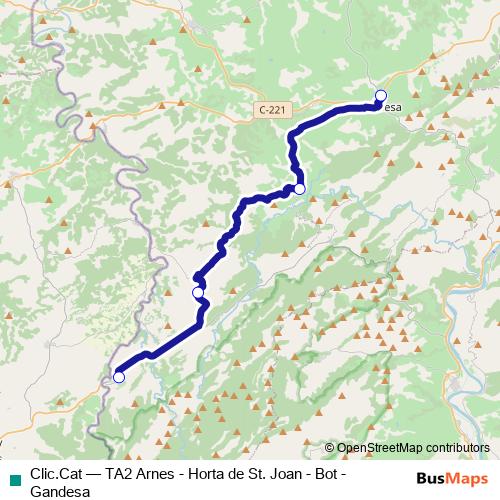 Clic.Cat bus Line Map