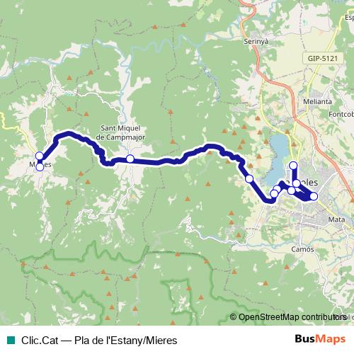 Clic.Cat bus Line Map