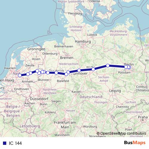 IC 144 rail Line Map