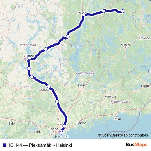 IC 144 rail Line Map