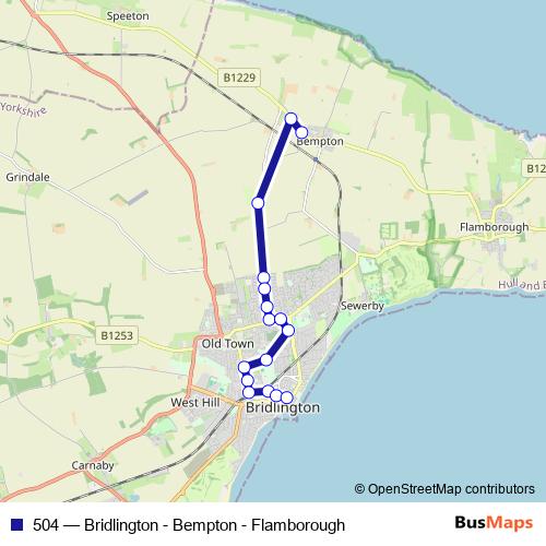 504 bus Line Map