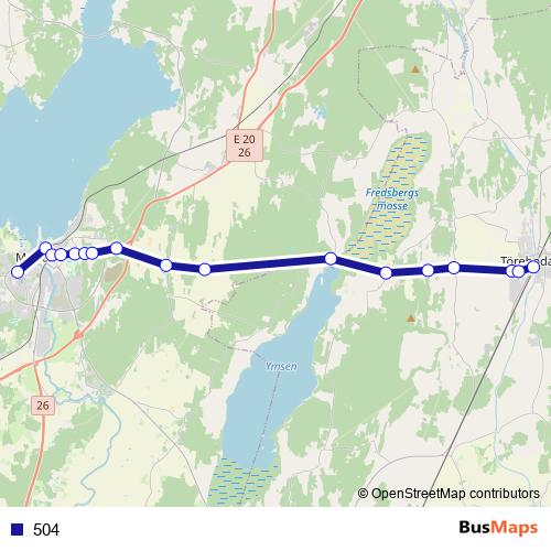 504 bus Line Map