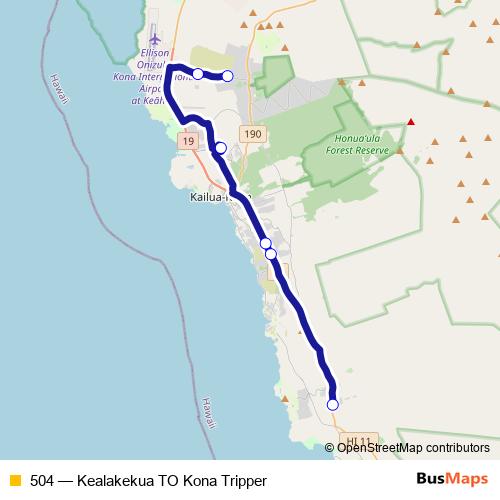 504 bus Line Map
