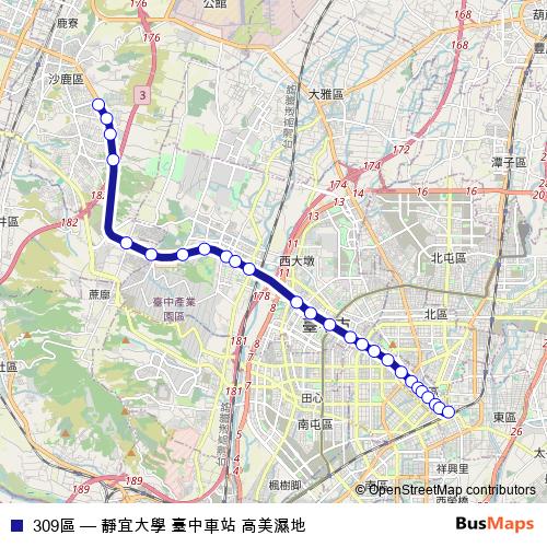 309區 bus Line Map