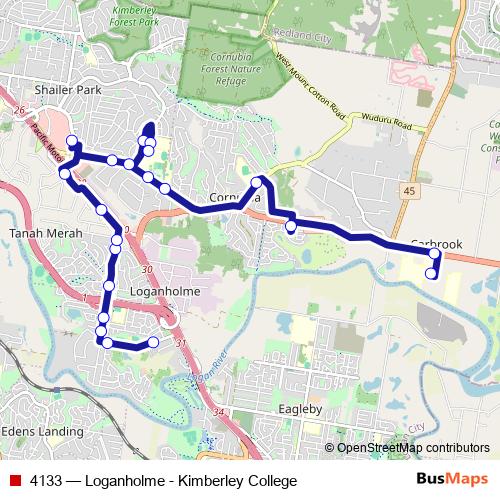 4133 bus Line Map
