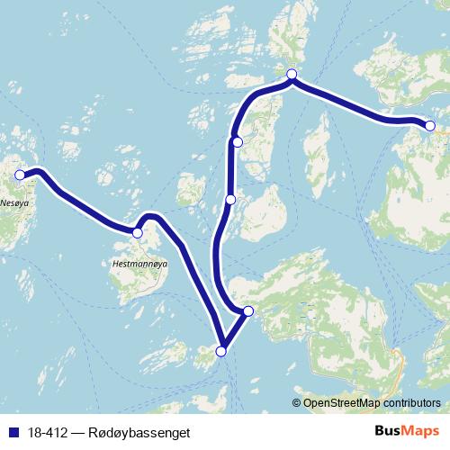 18-412 ferry Line Map