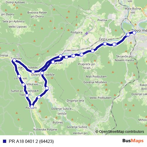PR A18 0401 2 (64423) bus Line Map