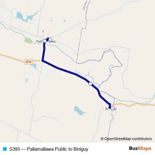S393 bus Line Map