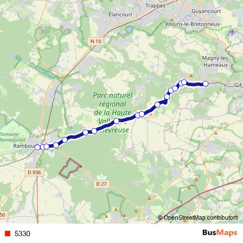 5330 bus Line Map