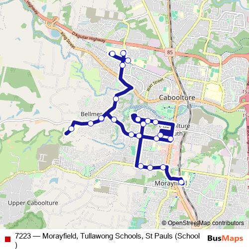 7223 bus Line Map