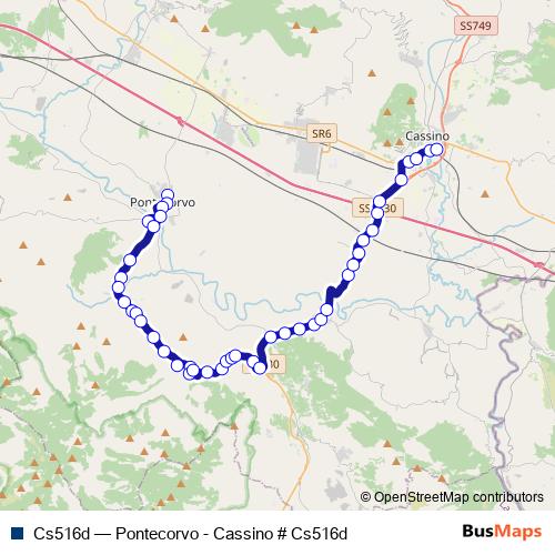 Cs516d bus Line Map
