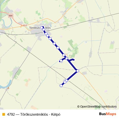 4792 bus Line Map