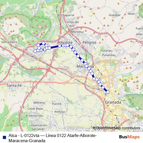 Alsa - L-0122vta bus Line Map