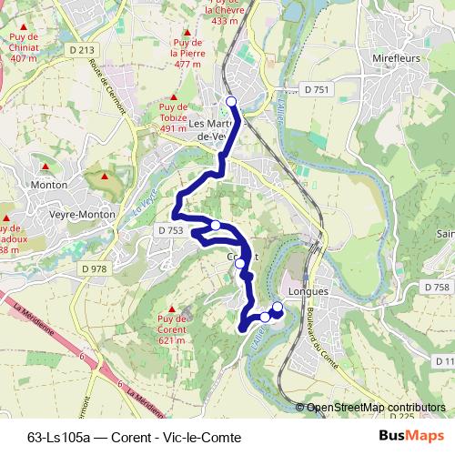 63-Ls105a bus Line Map