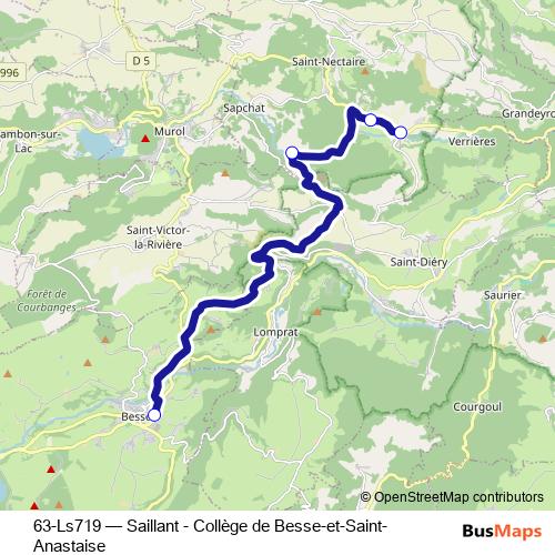 63-Ls719 bus Line Map