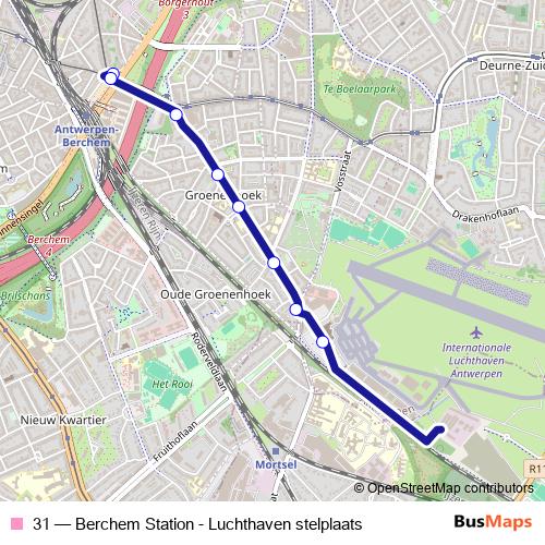 31 bus Line Map