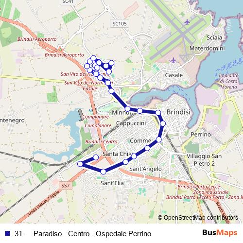 31 bus Line Map