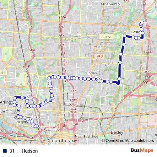 31 bus Line Map