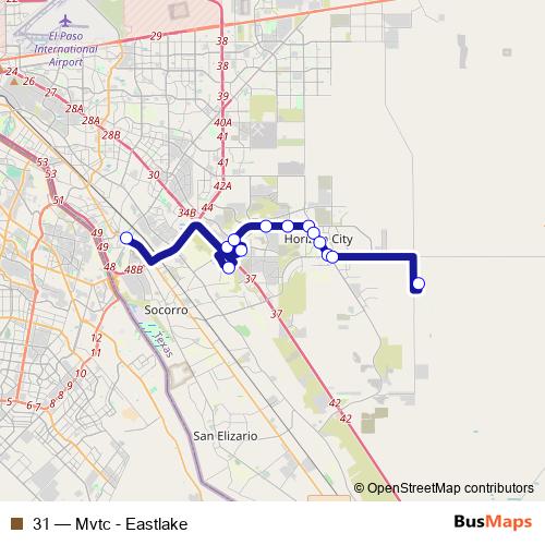 31 bus Line Map