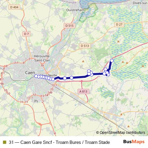 31 bus Line Map