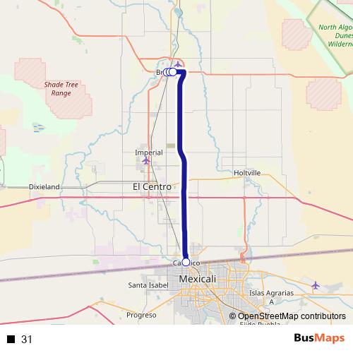 31 bus Line Map