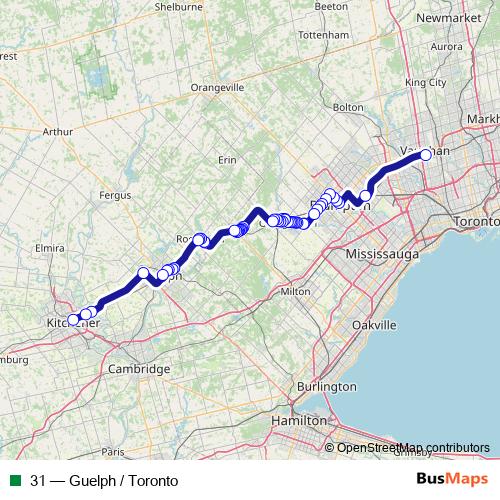 31 bus Line Map