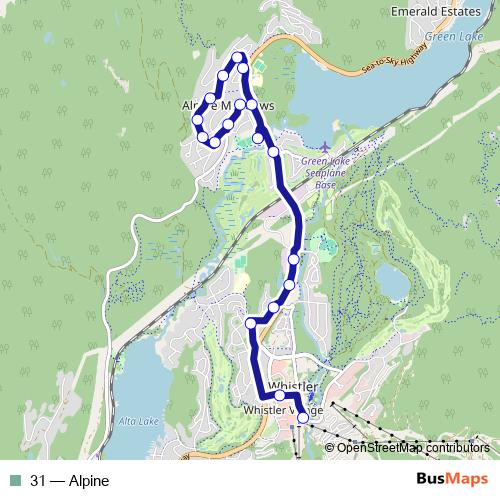 31 bus Line Map
