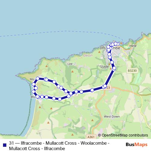31 bus Line Map