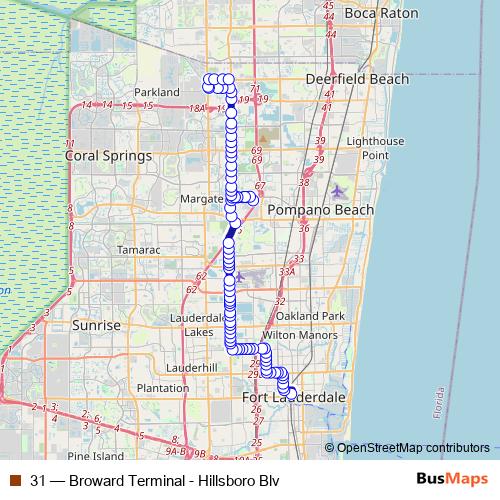 31 bus Line Map