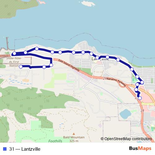 31 bus Line Map