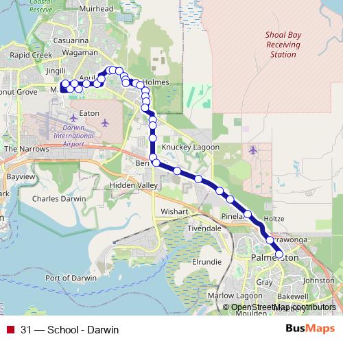 31 bus Line Map