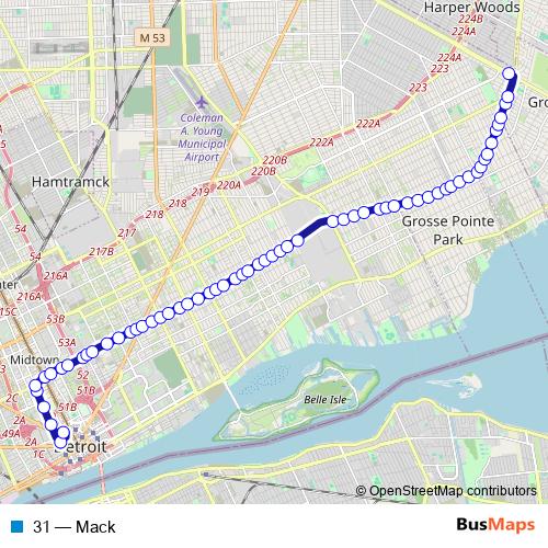 31 bus Line Map