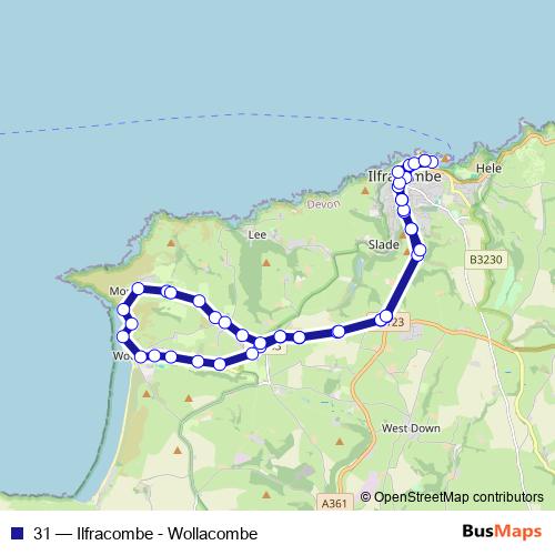 31 bus Line Map