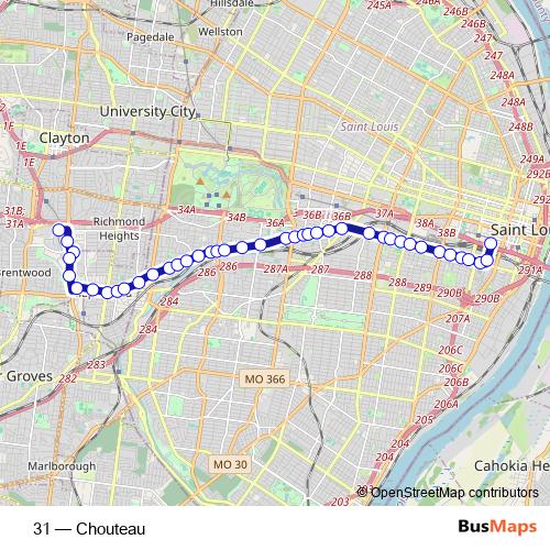 31 bus Line Map