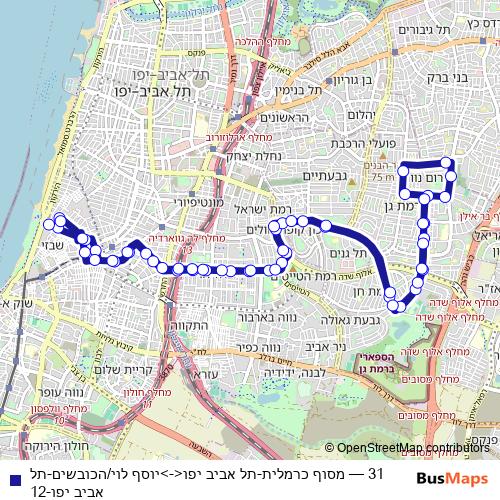 31 bus Line Map
