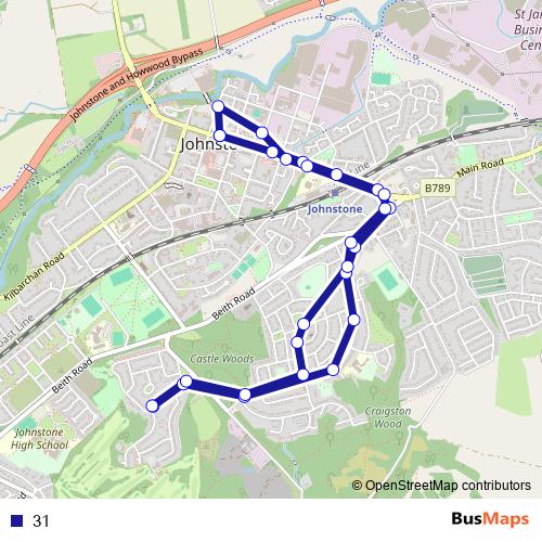 31 bus Line Map